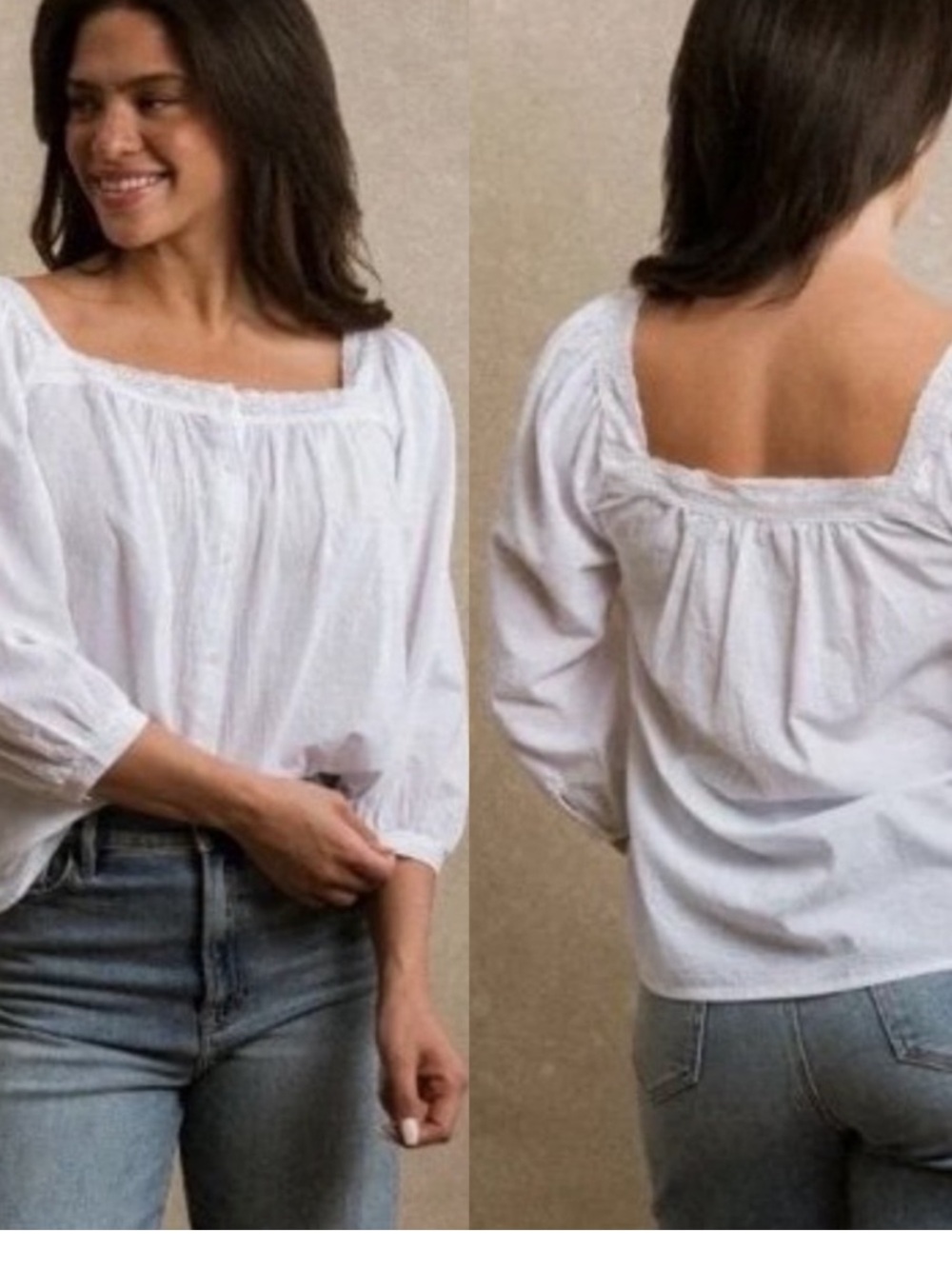 Neuflora Byron Bay blouse White NWT Medium